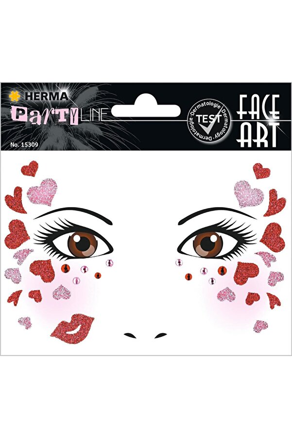 Modashi̇ne Face Art Yuz Susleme Eti̇keti̇ Ask Modascope 1014773