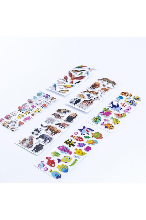 Modashi̇ne 6 Adet Kabartmalı Yapışkan Hayvanlar Alemi̇ Modascope 1014773
