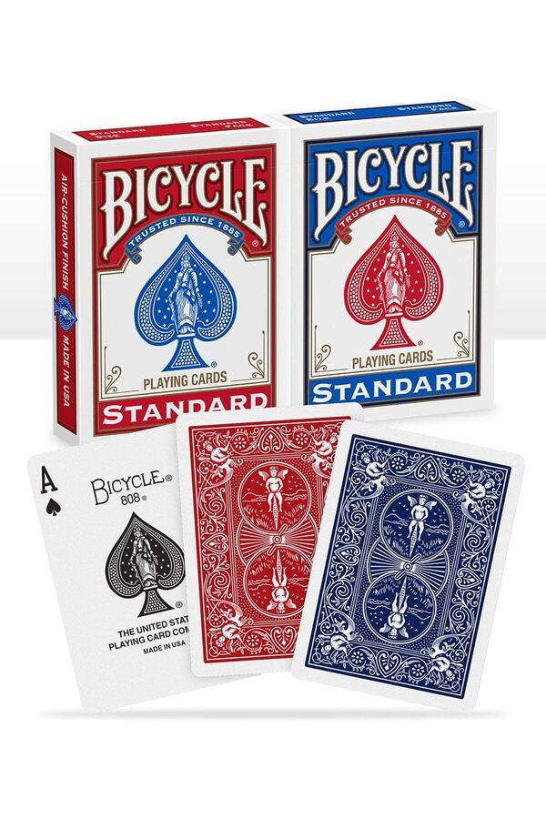 Modashi̇ne Endeks Oyun Kağıdı Destesi̇, Kırmızı/Mavi̇, Poker Boyu, 2 Paket Modascope 1014773