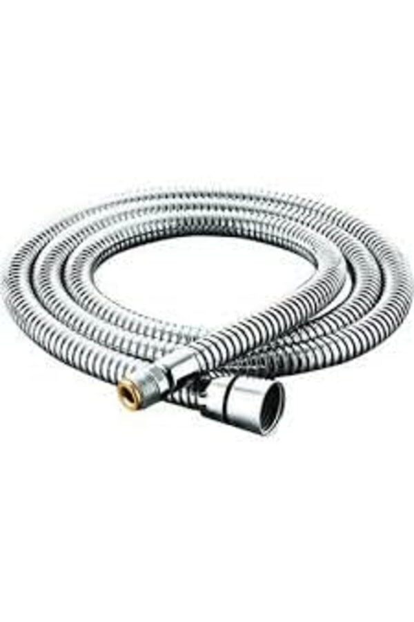 Svngsphereshop Evye Batarya Hortumu, Kromlu Çi̇ft Kenetli̇ Lüx 150 Cm, Gümüş, Paslanmaz Çeli̇k, 1/2 Inç