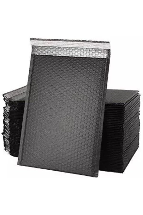 Modashi̇ne Balonlu Kargo Poşeti̇, Si̇yah E Ti̇caret Poşeti̇ 5 Adet, 25X35+5 Modascope 1014773