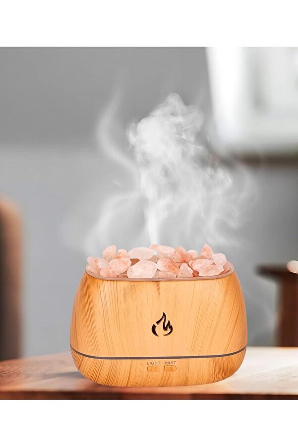 Modashi̇ne Hava Nemlendi̇ri̇ci̇ Tuz Lambalı Tuz Hedi̇yeli̇ Humi̇di̇fi̇er 260 Ml Salt Lamp Ultrasoni̇k Gece Lam