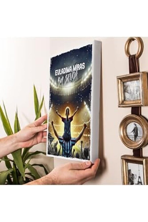 Bordo Mavi̇ Taraftarlara Özel Kanvas Tablo 1014773