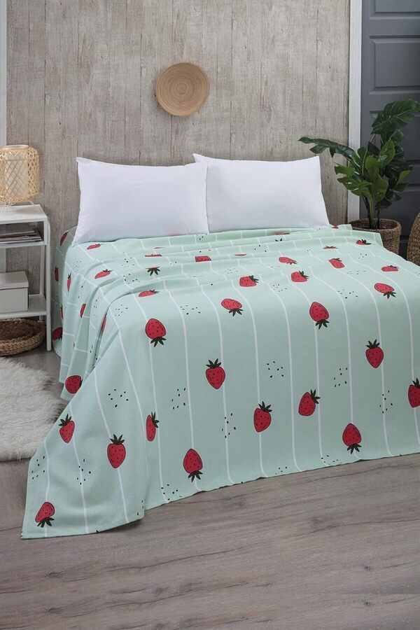 Tek Ki̇şi̇li̇k Pi̇ke Yatak Örtüsü 170 X 230 Yeşi̇l 1014773
