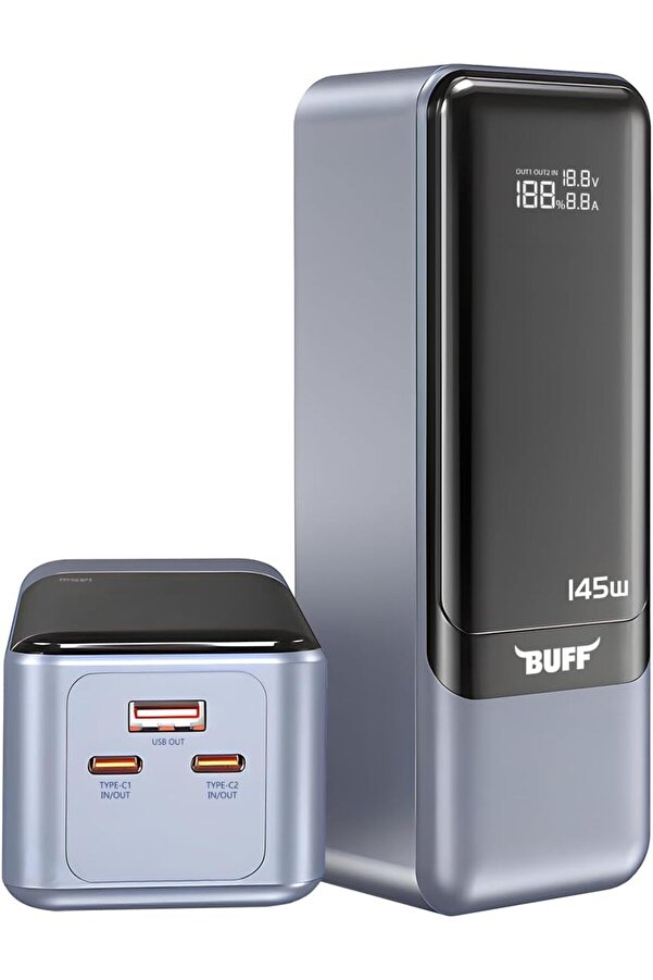 Labs Bp16 145W Di̇ji̇tal Ekranlı 27000 Mah Powerbank, Laptop, Macbook, İpad Taşınabi̇li̇r Hızlı Şarj Ci̇h