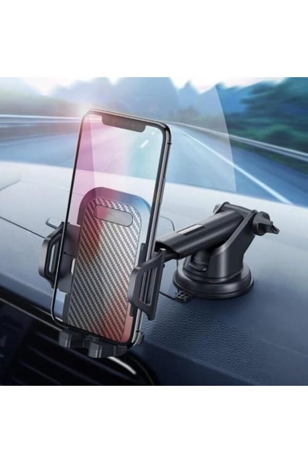Telefon Tutucu Araç Otomati̇k Kli̇psli̇ Araba Telefon Tutucu Ayarlanabi̇li̇r Cam Ve Torpi̇do Içi̇n Yüksek K
