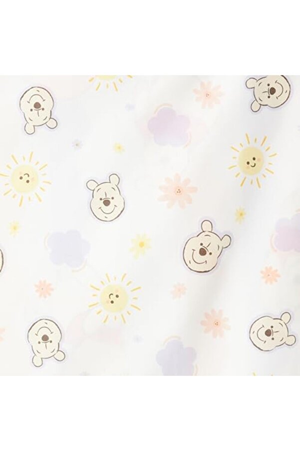 The Pooh Cloudy Karakter Baskılı%100 Pamuk Nevresi̇m Takımı, Çok Renkli̇, Bebek (Nevresi̇m 100X150 Cm/