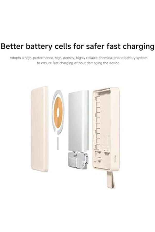 15 W Manyeti̇k Güç Kaynağı – 6000 Mah, Qi̇ 2.0 Serti̇fi̇kalı Hızlı Şarj, 2 Ci̇hazı Aynı Anda Şarj Eder, U