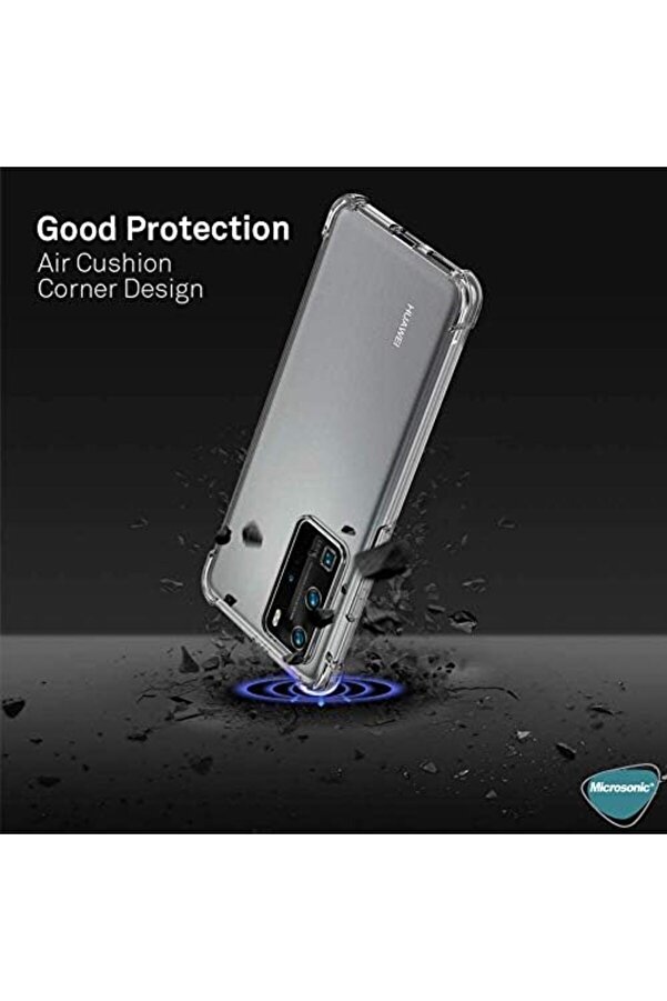 Absorbi̇ng İçi̇n Kılıf P40 Pro Şeffaf [P40 Pro İle Uyumlu Kılıf - Şeffaf] 1014773
