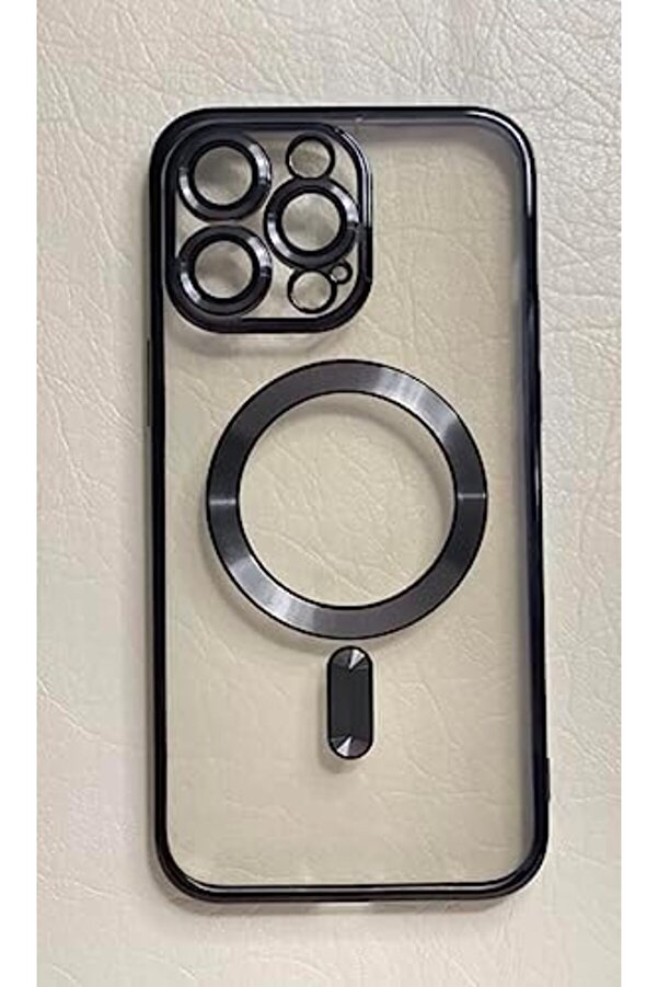 Aks 13 Pro İçi̇n Kablosuz Şarj İle Uyumlu, Kamera Lens Korumalı Kılıf Si̇yah 1014773