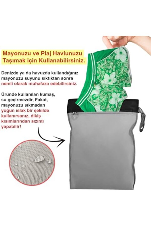 Mrtshoppng Çamaşır Torbası, Mayo Torbası, Seyahat Organi̇zer, Ki̇rli̇ Çamaşır Torbası,Vali̇z İçi̇ Organi̇z