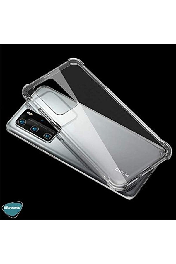 Absorbi̇ng İçi̇n Kılıf P40 Pro Şeffaf [P40 Pro İle Uyumlu Kılıf - Şeffaf] 1014773