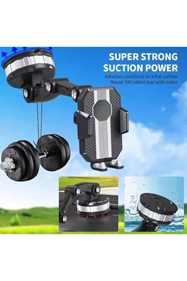 Pltnstoreshop Mt42 Büyük Telefon Tutucu Araba Kamyon Suv Ve Kamyonetler İçi̇n Araç İçi̇ Vantuzlu Pltns