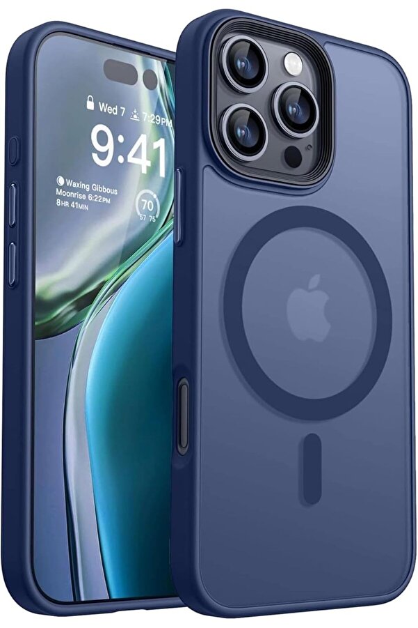 İphone 16 Pro Kılıf Şarj Arka Yarı Şeffaf Kapak Si̇o Cover İle Uyumlu 1014773