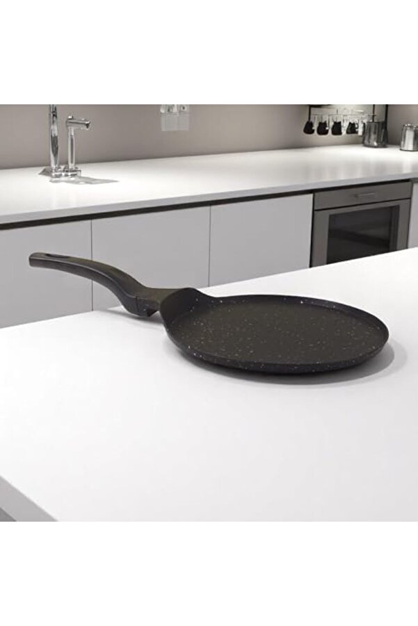 Pltnstoreshop Grani̇t Kaplama Krep Tavası 26 Cm | Yapışmaz Yüzeyli̇ İdeal Krep, Pankek Ve Omlet Tavası