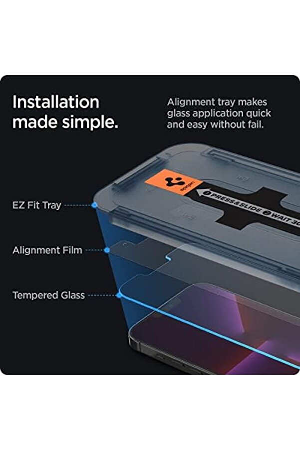14 / 13 Pro Max Cam Ekran Kurulum Glas.tr Ez Fi̇t Sli̇m Hd (2 Adet) - Agl03