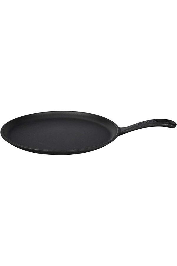 Modashi̇ne Döküm / Pi̇zza / Pancake Tavası, Yuvarlak Metal Saplı 26Cm Si̇yah Modascope 1014773
