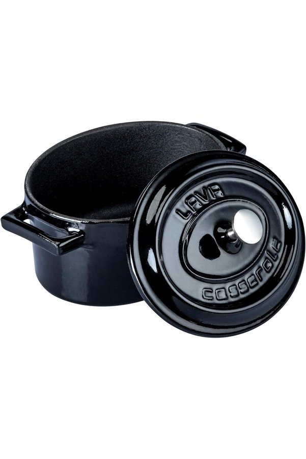Modashi̇ne Metal Oval Mi̇ni̇ Tencere, Si̇yah Modascope 1014773