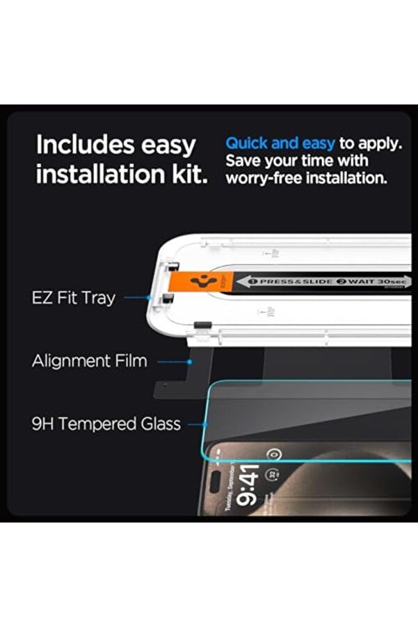 15 Pro Max Cam Ekran Kurulum Glas.tr Ez Fi̇t Sli̇m Hd (2 Adet) - Agl06