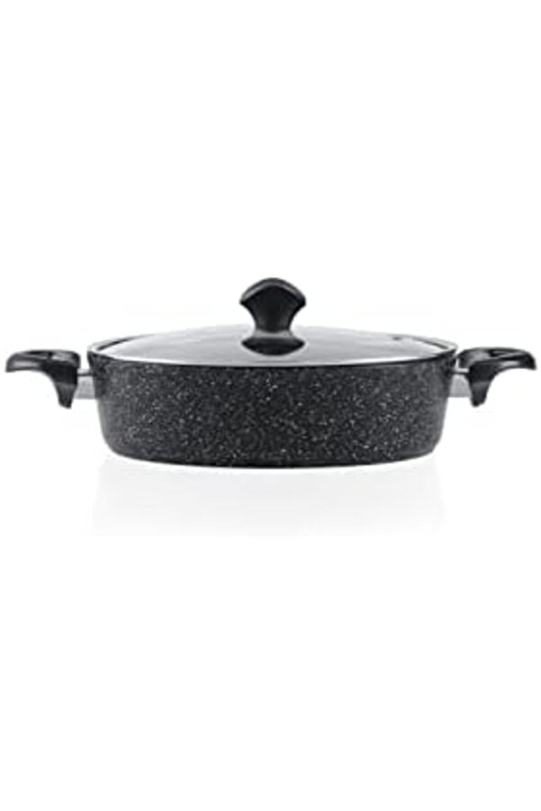 Modashi̇ne Alya 7 Parça Grani̇t Tencere Seti̇ - Si̇yah Modascope 1014773