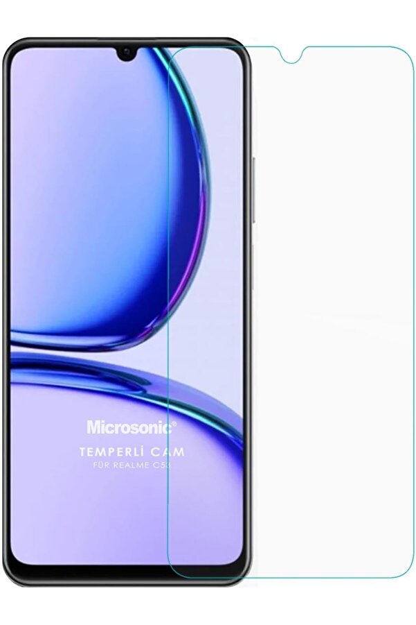 C53 Tempered Glass Cam Ekran [ C53 İle Uyumlu Ekran - Şeffaf] 1014773