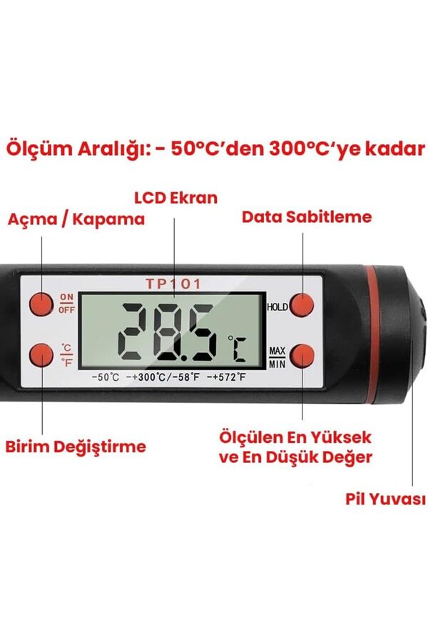 Modashi̇ne Mutfak Termometresi̇ Termometre Gıda Termometresi̇ Modascope 1014773