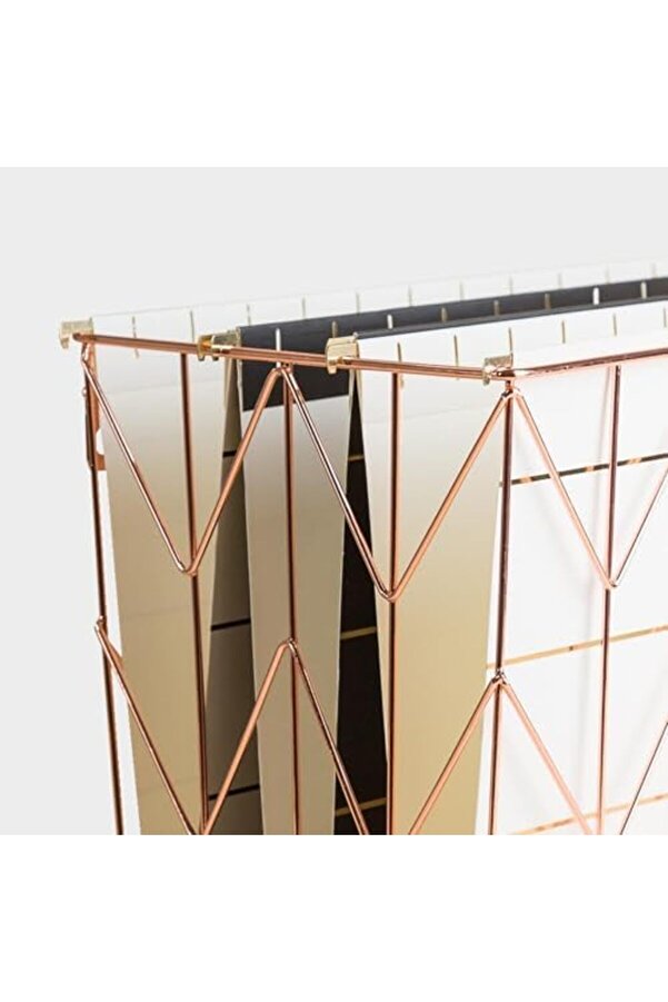 Modashi̇ne Brands Ofi̇s Aksesuarı, Metal Tellerden Askılı Dosya Saklama Bakır Modascope 1014773