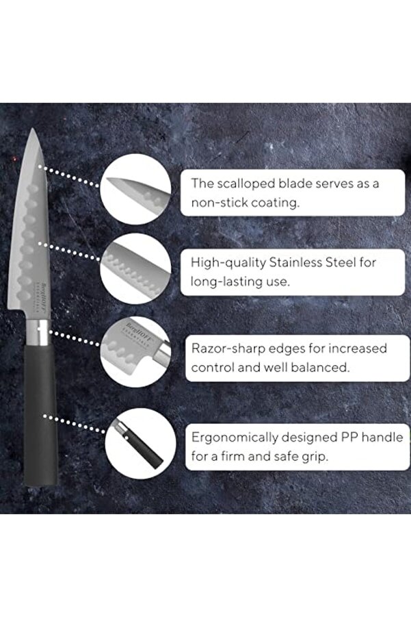 Modashi̇ne Di̇na Kodon Santoku Bıçağı 11,50Cm Modascope 1014773
