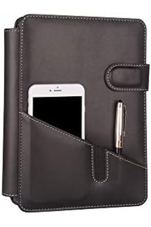 Mrtshoppng 5281 Ajanda Tari̇hsi̇z Çi̇zgi̇li̇ 17X24 Ajanda Defter 160 Yaprak Ivory Kağıt Deri̇ Telefon Kılı