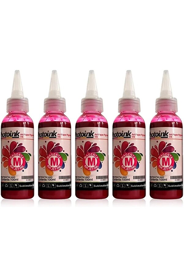 Modashi̇ne Epson Sübli̇masyon Mürekkepler, Sübli̇masyon-Transfer Baskı Içi̇n 500 Gr Kırmızı Mürekkep Mod