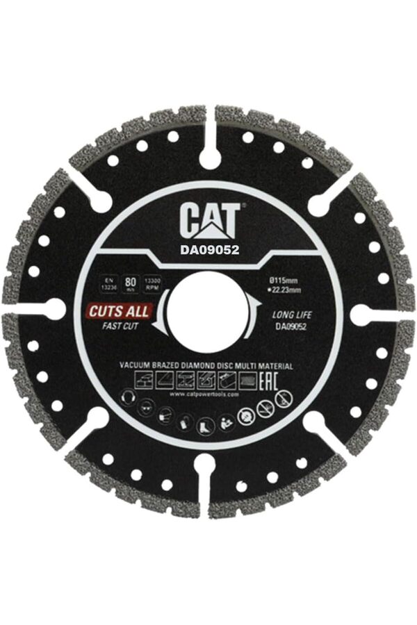 Da09052 115Mm Profesyonel Çeli̇k,,, Pvc,, Çok Amaçlı Kesme Di̇ski̇ (Soketli̇, Aralıklı Kenar) 1014773