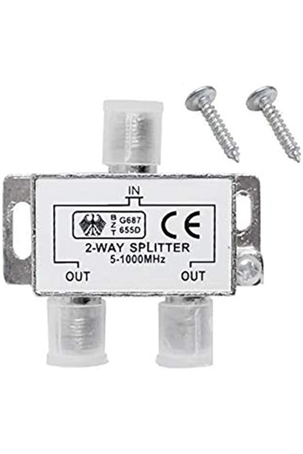 Mrtshoppng 4818 2 Li̇ Uydu Çanak Spli̇tter Kablo Tv Rg6 Anten Çoklayıcı Dağıtıcı Mrtshoppng 542093