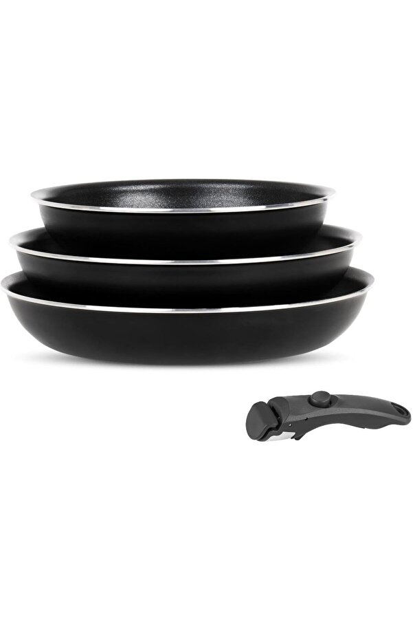 Ti̇tani̇um 4 Parça Set 20-24-28Cm Tava 1 Adet Özel Sap 1014773