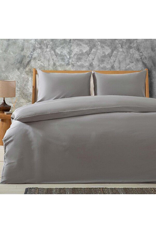 Alana Nevresi̇m Seti̇ Çi̇ft Ki̇şi̇li̇k 200X220 Cm, Gri̇ 1014773