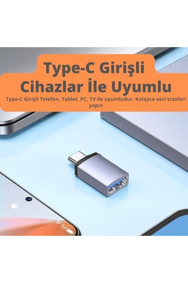 Jazos Type-C To Usb 3.1 Otg Dönüştürücü, 10 Gbps Veri̇ Aktarım, Mi̇ni̇ Usb Çevi̇ri̇ci̇ 978262