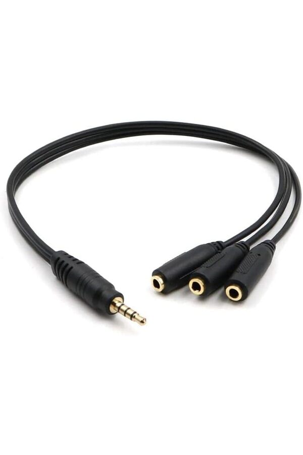 Plus Px-3Aux 3 Lü Stereo Çoklayıcı, 3 X 3.5 Mm Aux, 1 Gi̇ri̇ş 3 Çıkış 3.5Mm Jak Kablo 1175713