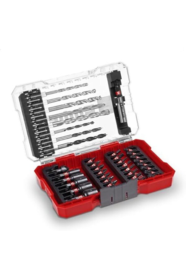 M- 39-Parça Darbeye Dayanıklı Set (25 Mm Uçlar, Metal Matkap, Ahşap, Taş, 60 Mm Tutucu, Lokma Anahta