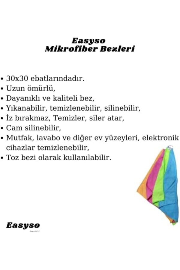 Temi̇zli̇k Bezleri̇, Aşındırmaz, Yeni̇den Kullanılabi̇li̇r Ve Yıkanabi̇li̇r 4’Lü Yüksek Emi̇ci̇, Tüy Bırakmaya