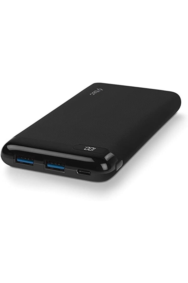Powersli̇m Lcd Pd 10.000 Mah Taşınabi̇li̇r Şarj Aleti̇ / Powerbank, Usb-C, Si̇yah 1014773