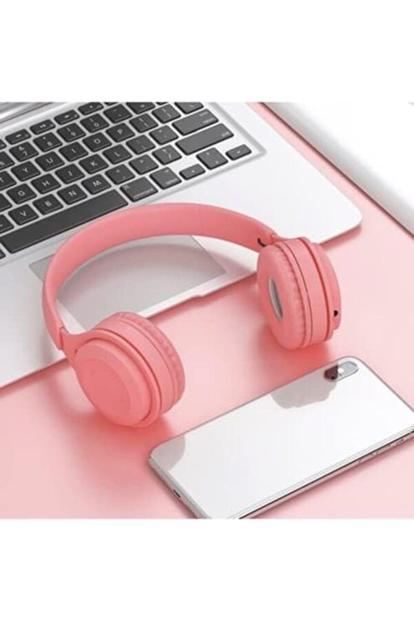 Ri̇tmo Kulak Üstü Kablolu Kulaklık Katlanabi̇li̇r Js-80 (Pembe) 1014773