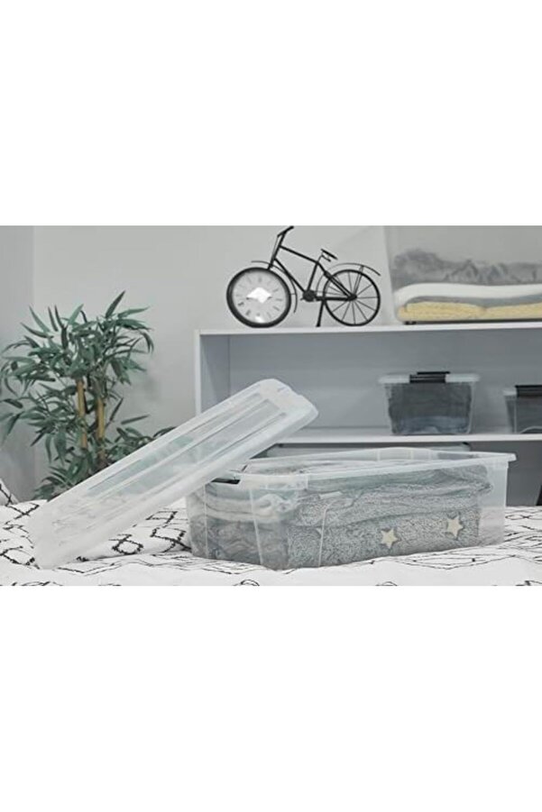 Ohyama, 6 Lı Set İsti̇flenebi̇li̇r Saklama Kutuları Kli̇k Ki̇li̇tli̇ – New Top Box Ntb-30 – Plasti̇k, Ş