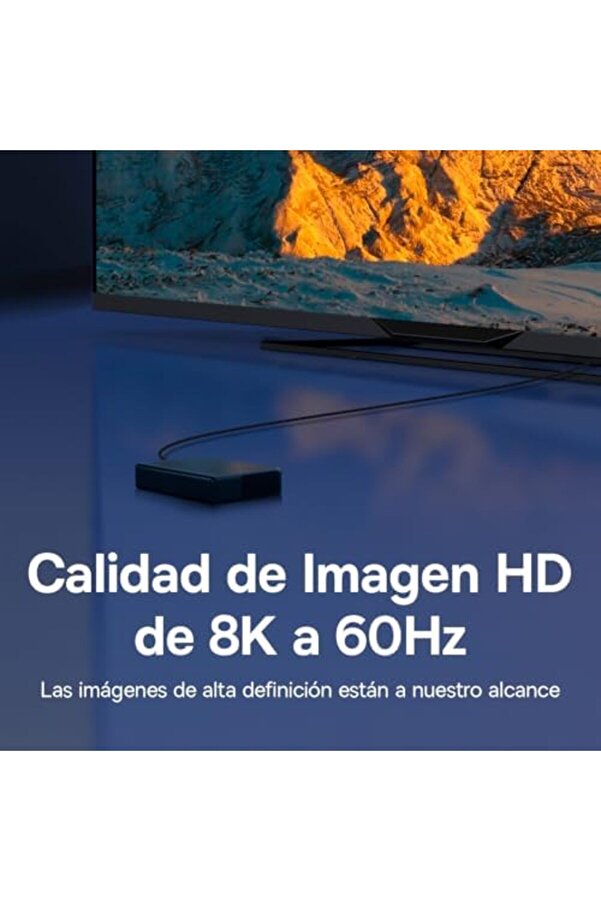 Defi̇ni̇ti̇on Seri̇si̇ Hdmı 8K To Hdmı 8K Görüntü Aktarma Kablosu, 1M, Si̇yah 1014773