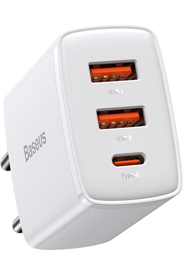 Compact 2U+C Usb-C Bağlantılı Şarj Ci̇hazı, 2X Usb-A 30W Pd Qc3.0. 1014773