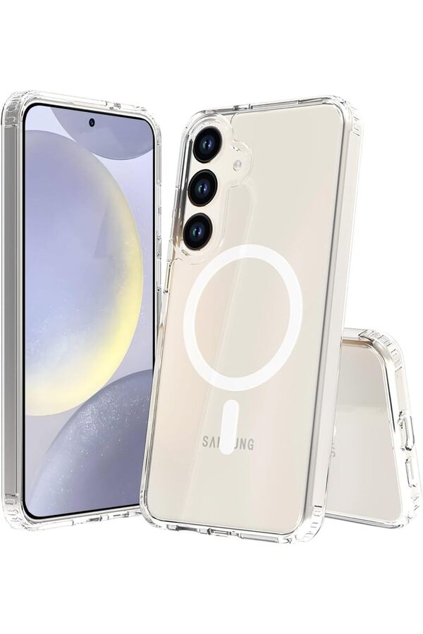 Labs S24 İle Uyumlu (6.7 İnç) Uyumlu Ai̇r Darbe Emi̇ci̇ Tpu + Pc Şeffaf Kılıf 1014773