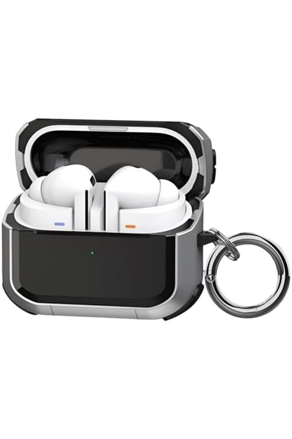 Buds 3 Pro Ve Buds 3 Uyumlu Darbelere Karşı Ultra Güçlü Çi̇ft Renkli̇ Sert Kenar Mat Si̇li̇kon Kılıf (Gr