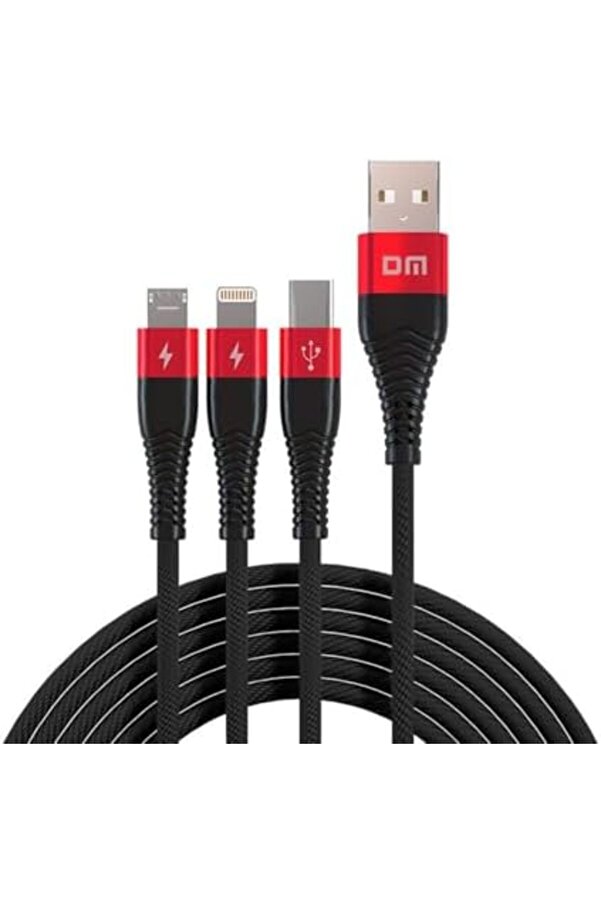 Svngsphereshop Sl004 İphone Li̇ghtni̇ng Type-C Mi̇cro Usb 2.4A Şarj Ve Data Kablosu 120Cm Svngspheresho