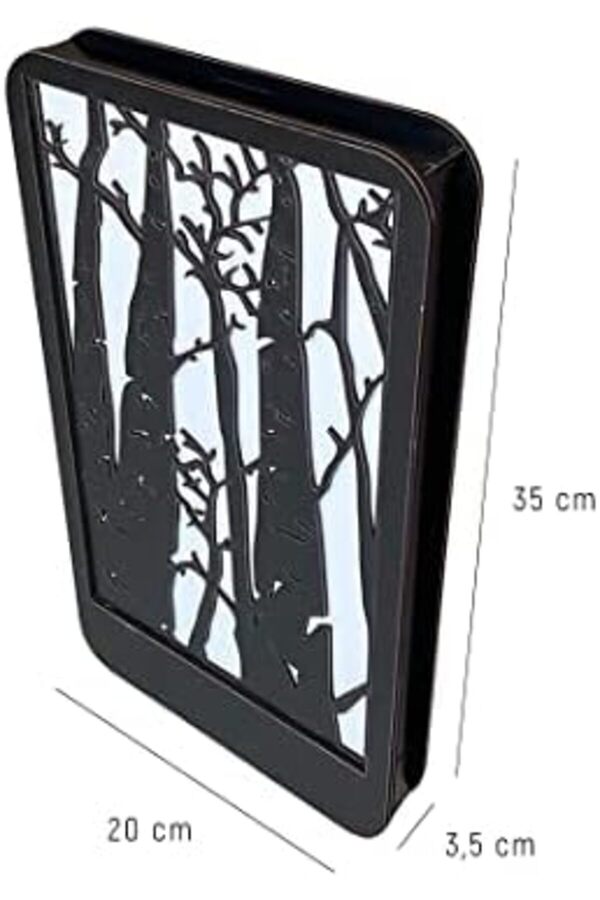Led Işıklı Ağaç Desenli̇ Ahşap Dekor 1014773