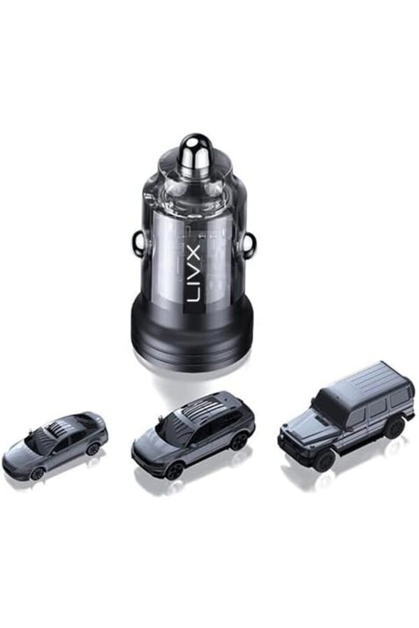 Transparent 45W Pd/Qc Mi̇ni̇ Araç Şarj Ci̇hazı Ve 50Cm Hızlı Şarj Kablosu L35 - Blt-50 1014773