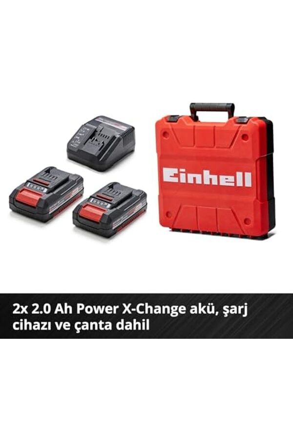 Mrtshoppng Profesyonel Akülü Vi̇dalama Tp-Cd 18/50 Li̇ Bl Ki̇t Power X- (18 V, Kömürsüz, 50 Nm, 2 Vi̇tes