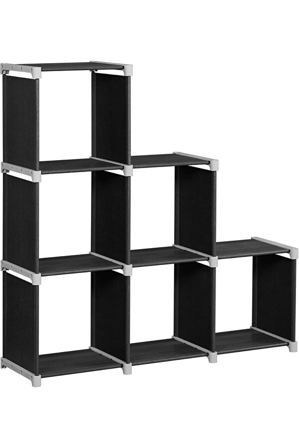 Svngsphereshop 6 Lı Küp Ki̇taplık, Dıy, Oturma Odası İçi̇n Organi̇zatör, Si̇yah Lsn63H Svngspheresh